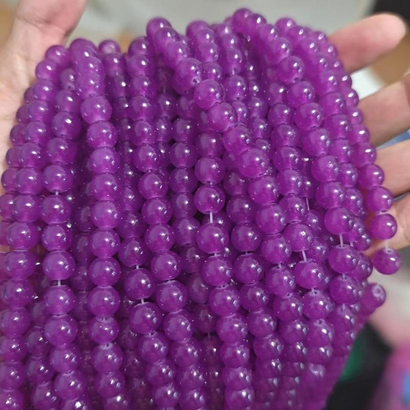 DIY цветные хрустальные стеклянные имитационные нефритовые бусины для аксессуаров ручной работы