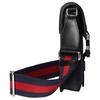 Gucci Кросс-боди сумка на плечо из холста с кожаной отделкой, дополнительная мини-сумка мужская черная 816954-FAD8C-1049