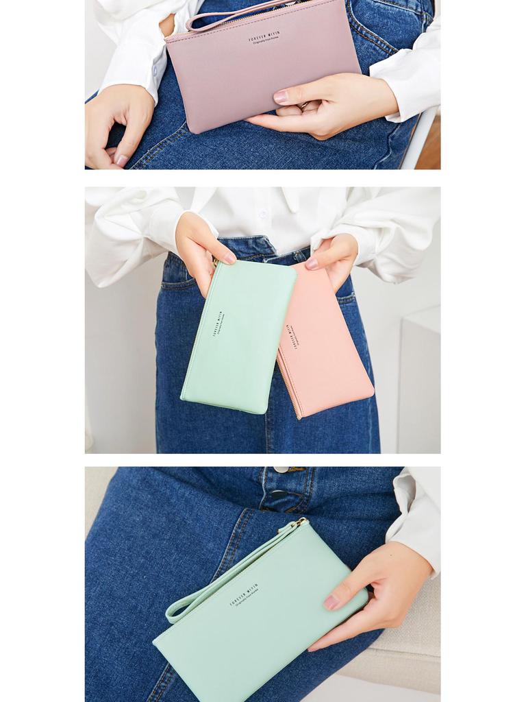 Xiangyin 2024 Touchscreen Wristlet: Stylish Leather Phone, Card, & Coin Bag