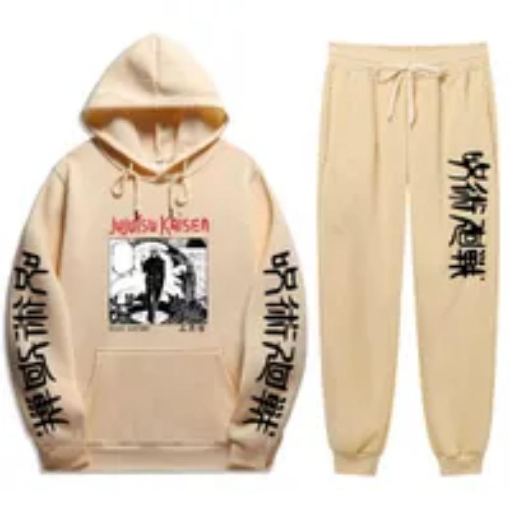 2021 Jujutsu Kaisen Anime Hoodie and Pants Sets Men Women Winter Fashion 2 Piece Set Tracksuit and Sweatpants Jujutsu Kaisen Sui X0909
