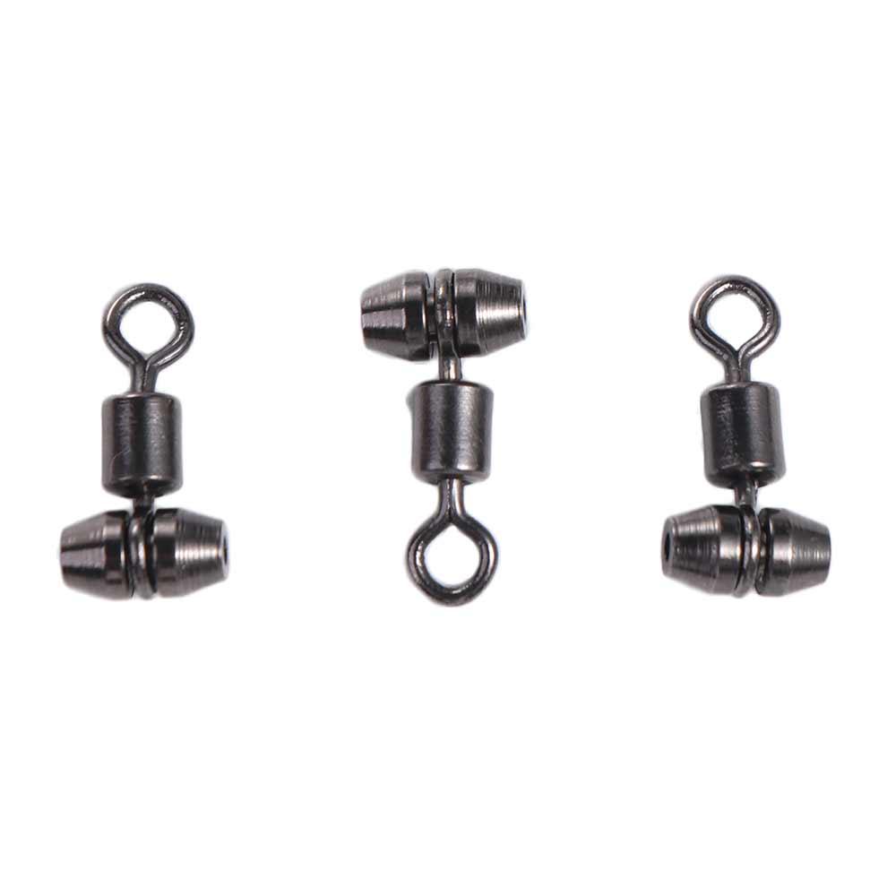 10pcs Fishing Swivels 3-way Stainless Steel Fishing Connector Rolling Bearing Swivel Hook for Carp Tackle Accessories tool