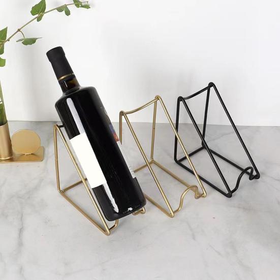 Red Wine Rack Display Stand Flexible Capacity Minimalist Design 1/2Grids Contemporary Wine Holder Bar Accessory