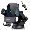 15W Fast Wireless Charging Car Phone Holder Air Vent With Auto-Sensing Clamp ABSMetal Compact Design