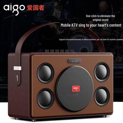 Портативная уличная Bluetooth-колонка KTV Aigo T190, штекер CN (адаптер в комплекте)