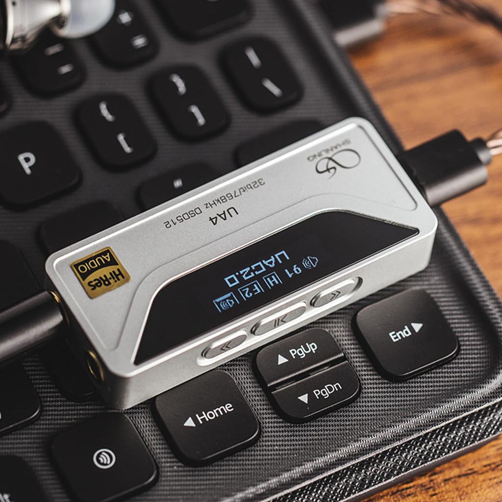 SHANLING UA4 Balanced Portable with ESS Compact Headphone Detachable Volume Compatible Award 4.4mm DAC/AMP ES9069Q, 3.5mm/4.4mm USB, Type-C,