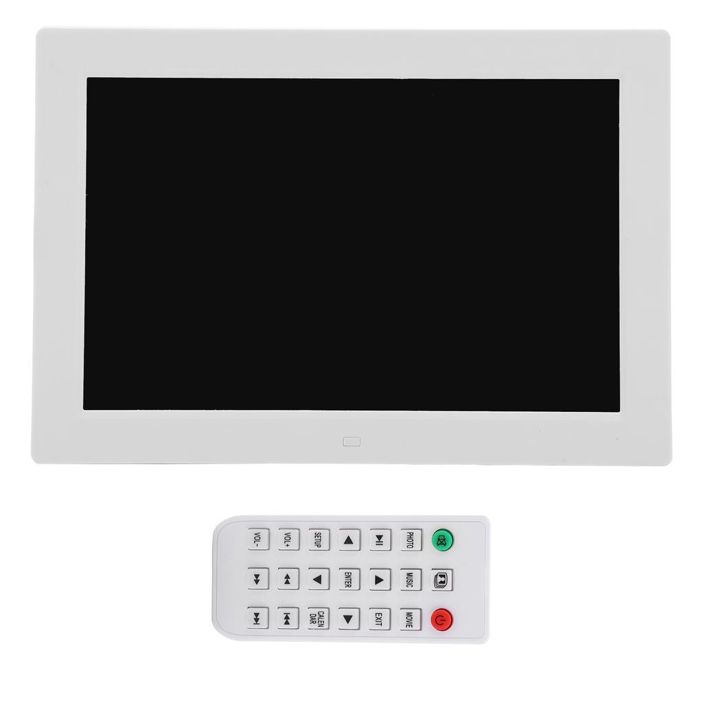 12-дюймовая цифровая фоторамка с разрешением HD 1280X800, поддержка воспроизведения изображений в формате MP3MP4 (белый)