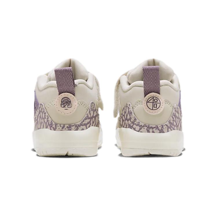 Air Jordan Spizike Low TD Lets Play! Baby Sneakers Cream Legend-Light-Brown Violet-Dust FQ3952-200