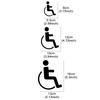 PVC Disabled On Board Car Wheelchair Sign Sticker Windshield Window Waterproof And Scratch Resistant Decals Styling Decoration