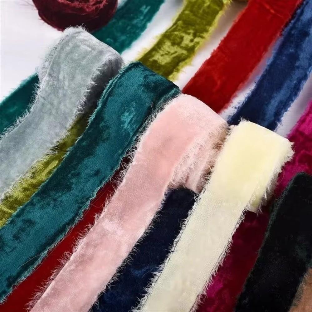 1 метр бархатной ленты Бархатная утолщенная лента Ленты с бахромой Лента с бахромой для подарочной упаковки Украшения для рождественской вечеринки