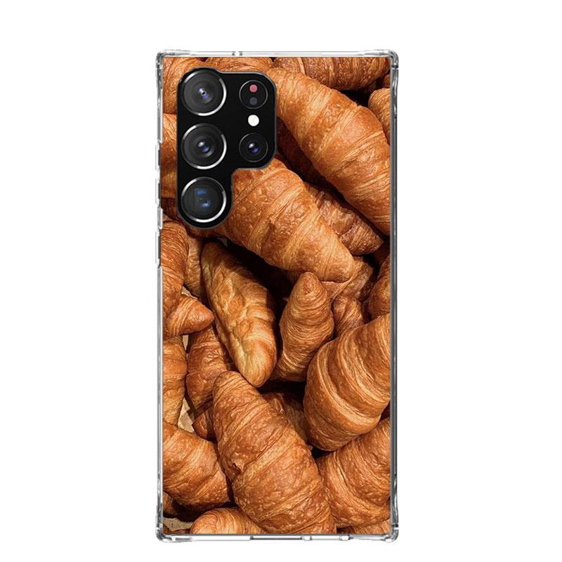 Food Fries Beer Cheese Sushi Cookie Case Phone Cover for Samsung Galaxy S24 S25 Ultra S23 Plus S22 + S21 S20 FE S10 S25 Edge Tre