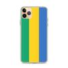 Coque iPhone - Drapeau Gabon - iPhone 11 Pro Max - Souple - Multicolore - Verticale