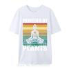 Fun Vegan Tshirt Powered By Plants Vegitarian Yoga Vegan Pure Cotton Group T Shirt Oversized Unisex Tshirt Unisexs Clothing