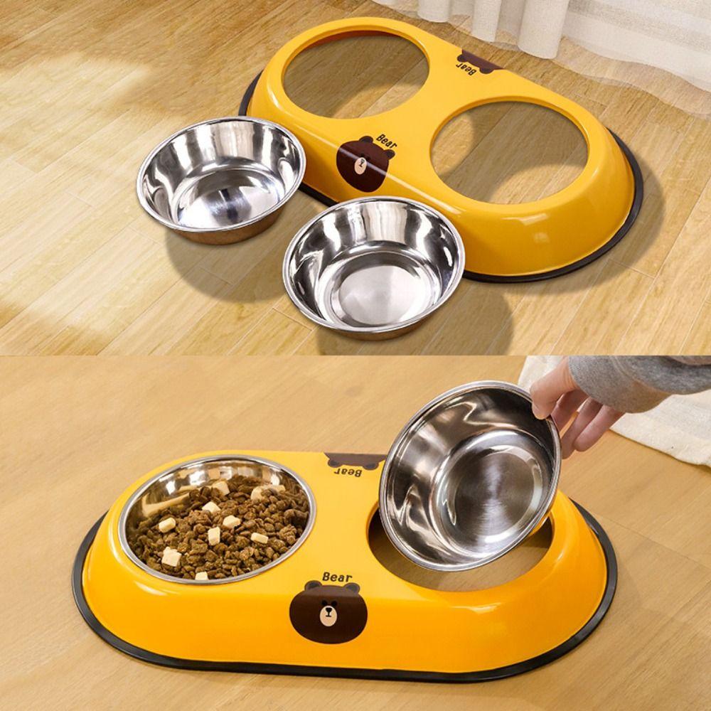 Кормушка для корма для домашних животных из нержавеющей стали, антимуравьиная миска для корма для домашних животных, многофункциональная кормушка для собак, диспенсер для кошек