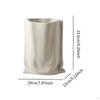 Pleated Paper Bag Vase Bud Decors Organizer Desk Boho Plant Pot Holder Flower for