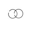 2Pcs/Set 49mm x 1.5mm Piston Rings For 2 Stroke 100cc Cylinder Piston 1E49F