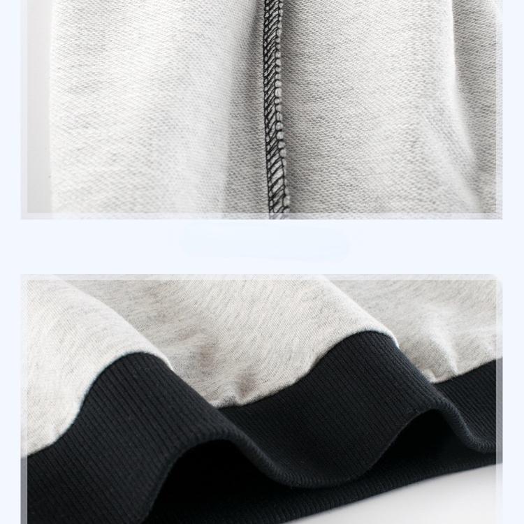 Весенне-осенний детский свитер, пуловер для мальчиков, студенческая спортивная одежда, топ из 100% хлопка высокого качества