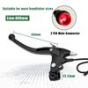 Black Brake Lever 212.5cm Wire Length E-Bike Brake Handles Prevent Slope Sliding Ebike Conversion Part with Parking Function