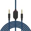 Прочный плетеный нейлоновый аудиошнур для игровых гарнитур AW720H/AW310H/AW510H/988 с регулировкой громкости