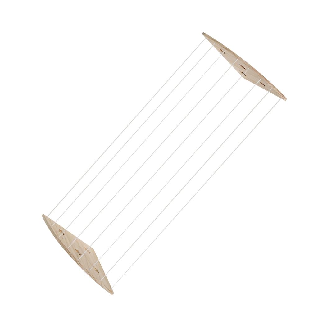 Stuffed Animal Storage Organizer Wooden Length Adjustable Hanging Corner Plush Toys Holder with