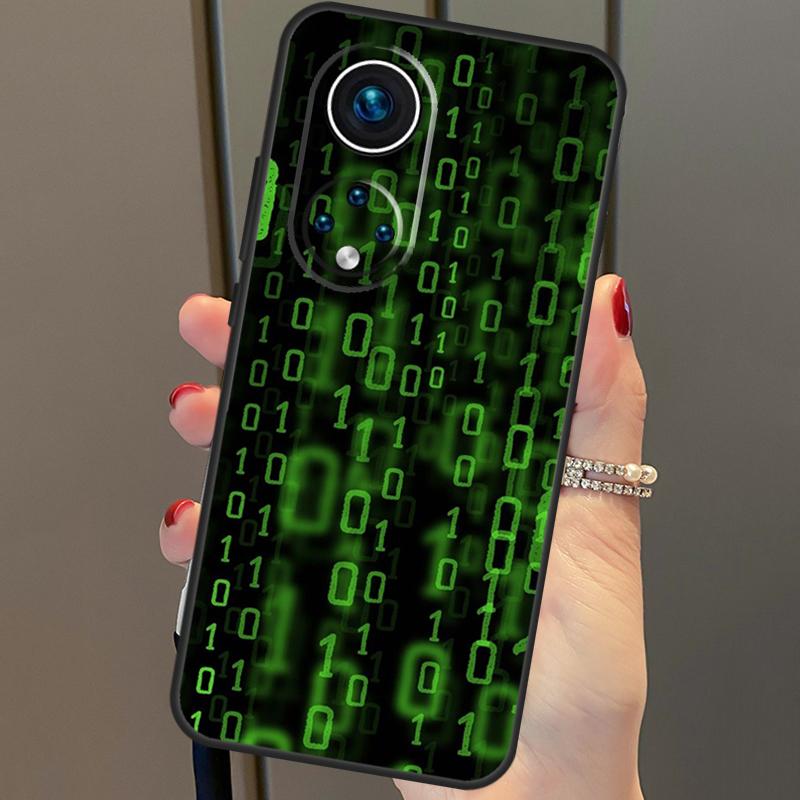 Чехол Hacker Binary Matrix Rain для Huawei P30 Pro P20 P40 Nova 5T 9 P Smart Z 2021, чехол для Honor 8X 9X 10i 50 Lite