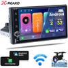 Автомобильное радио 2+32G 7'' GPS 1Din беспроводной Carplay Android Auto центральный мультимедийный проигрыватель универсальный автомобильный стереофонический головной блок
