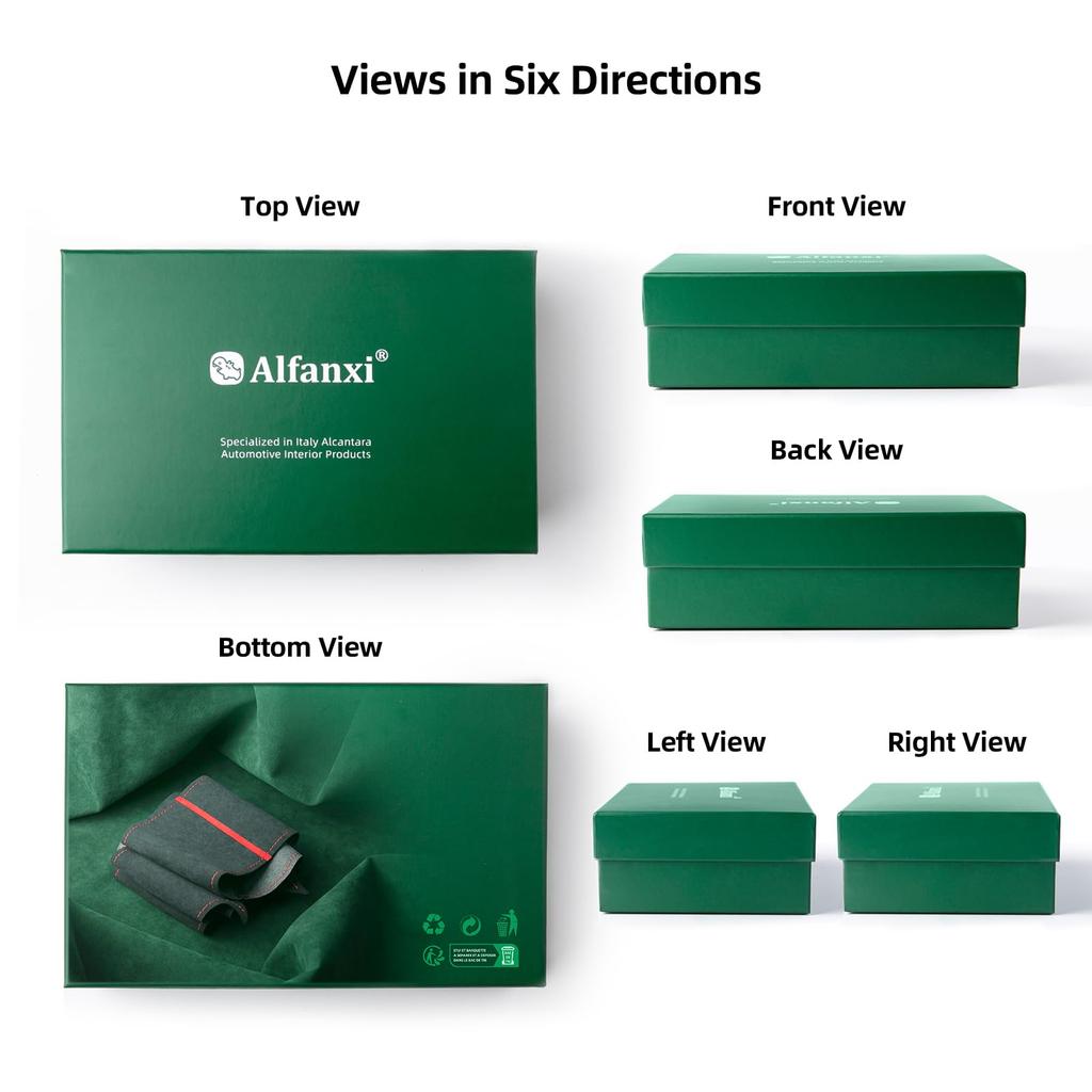 Alfanxi Чехол на руль из алькантары ручной работы для BMW F30 F31 F34 F10 F11 F07 F12 F13 X3 X4 X5 X6 F16 F20 F21 M135I 140I X1 X2 (Красная полоса)