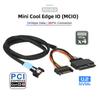 cablecc Mini Cool Edge IO MCIO 4X to NVME PCIe Cable for Mainboard SSD U.2 SFF-8639 PCI-Express