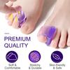 Sumifun 4 Pairs of Purple One-toe Hole Soft Silicone Toe Separators Multiple Yards Toe Cover Toe Corrector Toe Protector Foot Care