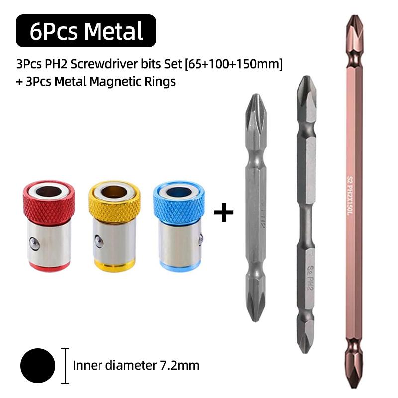 Магнитный держатель бит Магнитное кольцо Сильный намагничиватель Демагнетизатор 6,35 мм Держатель бит для крестовой отвертки Phillips Ручные инструменты
