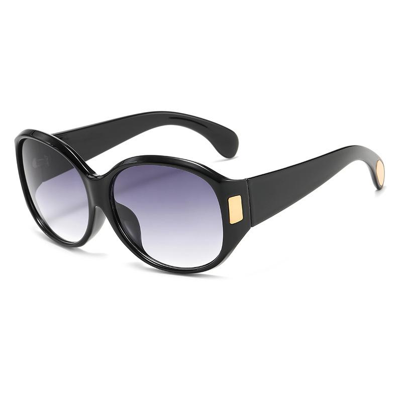 Sweet and cool retro leopard print large frame sunglasses with a high-end feel