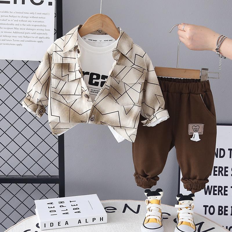 Детский повседневный комплект с длинным рукавом, удобные наряды для повседневной носки