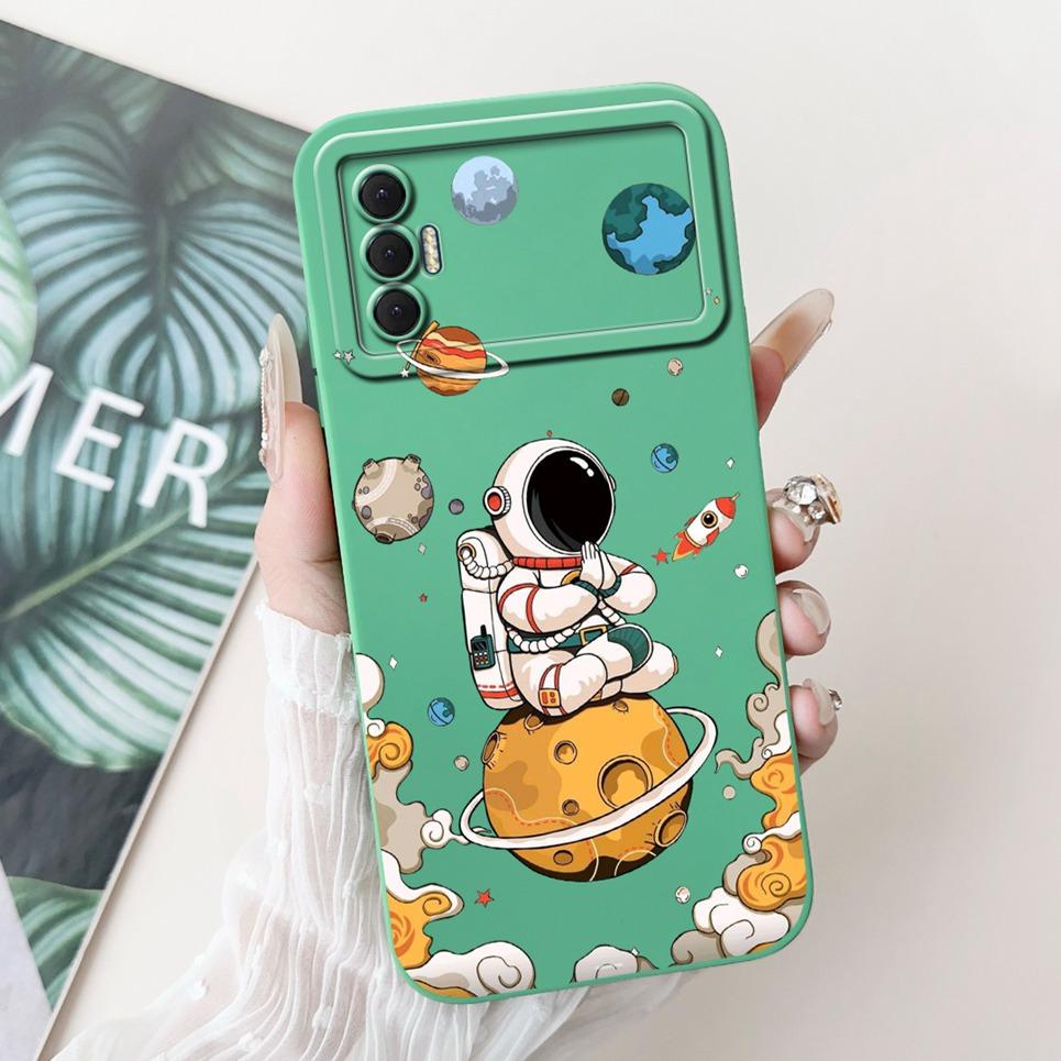 For Tecno Spark 8P Case Cute Astronaut Cartoon Panda Dragon Cover for Tecno Spark 9T India KG7H Spark8P Capa Funda Soft Silicone