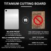 Titanium Cutting Board Set of 3 100% Pure Titanium Double Sided Non Toxic Chopping Board for Kitchen Dishwasher Safe Metal Cutting Board for Meat Fru