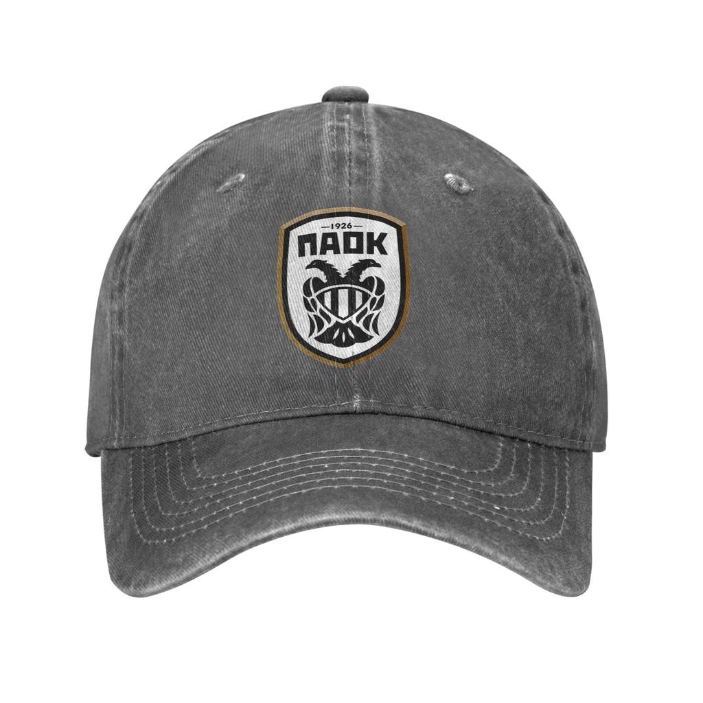 PAOK Греческие Футбольные Спортивные Фанаты из Салоник Джинсовая Ткань Кепка Повседневные Бейсболки Регулируемая Кепка Унисекс Бейсболки