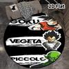 Dragon Ball Round Area Rug Carpet Rug For Living Room Bedroom Sofa Playroom Decor Nonslip Floor Mat