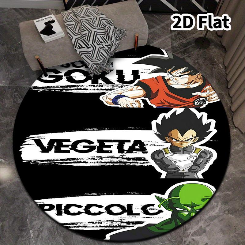 Dragon Ball Round Area Rug Carpet Rug For Living Room Bedroom Sofa Playroom Decor Nonslip Floor Mat