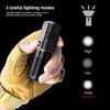 Multifunctional Mini LED Flashlight Strong Light Long Range Emergency Spotlight Type-C Charging Zoom Outdoor Camping Torch