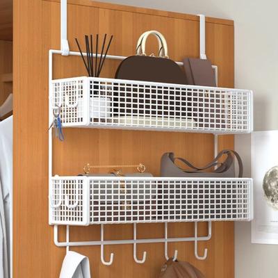 Дверной органайзер для хранения вещей с крючками. Прочная конструкция. Сетчатая конструкция. Легко