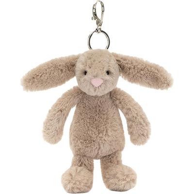 Jellycat Серия кроликов Бонни Застенчивый кролик Милая коричневая кукла Плюшевый кулон Высота в сидячем положении 12,7 см Высокий