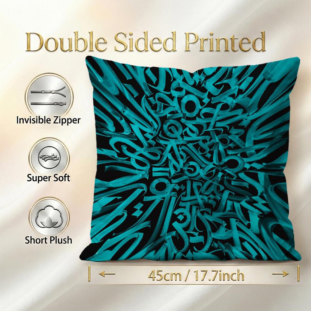 Art Pokra Lampa Art Cushion Cover 1Pcs Decorative Covers Soft Cushion Case For Sofa Couch Decor 40X40 45X45 Pillowcases
