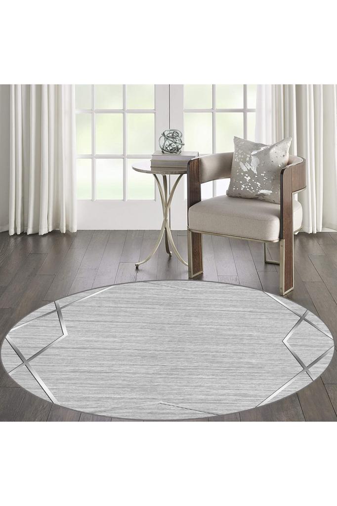 Rovigo Home Моющийся круглый ковер с принтом RHM7114