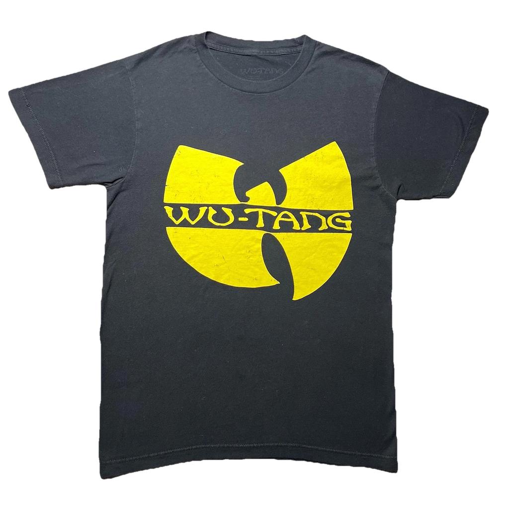Мужская футболка с логотипом Wu-Tang Clan, размер S, черная с желтым, хип-хоп, графическая футболка