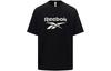 Reebok Футболки Унисекс Черные С Круглым Вырезом Умеренный Прямой Крой 24SRM409UGH0