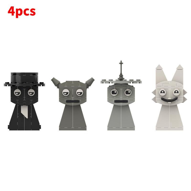 Building Incredibox Sprunki Blocks Set Construction Educational Toy Game Diy