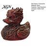 Small Resin Car Accessory Halloween Horror Duck Figurine, Devil Animal Statue, Spooky Bathroom Ornament Gothic Desktop Decor for Shelf Desk