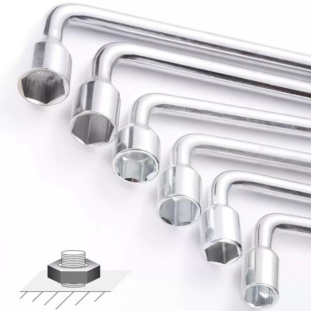 Hexagonal Head Lug Wrench L Type Socket Lug Wrench Standard Tool Tire Wrench Car Repair