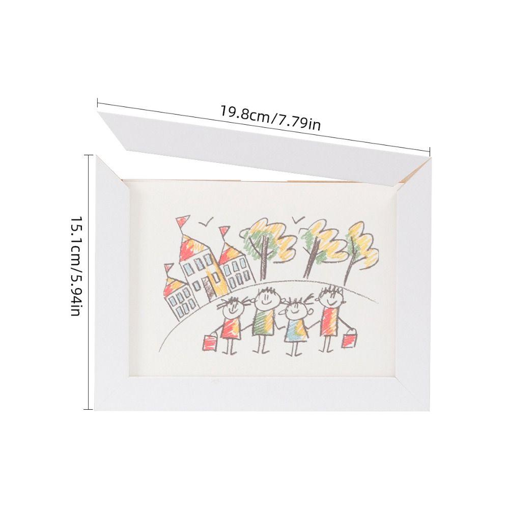 Визуальное окно Магнитные рамки для картин Съемный держатель для хранения детских рисунков Фоторамка для рисования