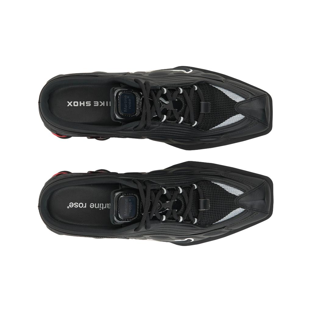 Martine Rose x Nike Shox Mule MR4 Черный Космический Красный Женские Кроссовки Металлик-Серебристый DQ2401-001