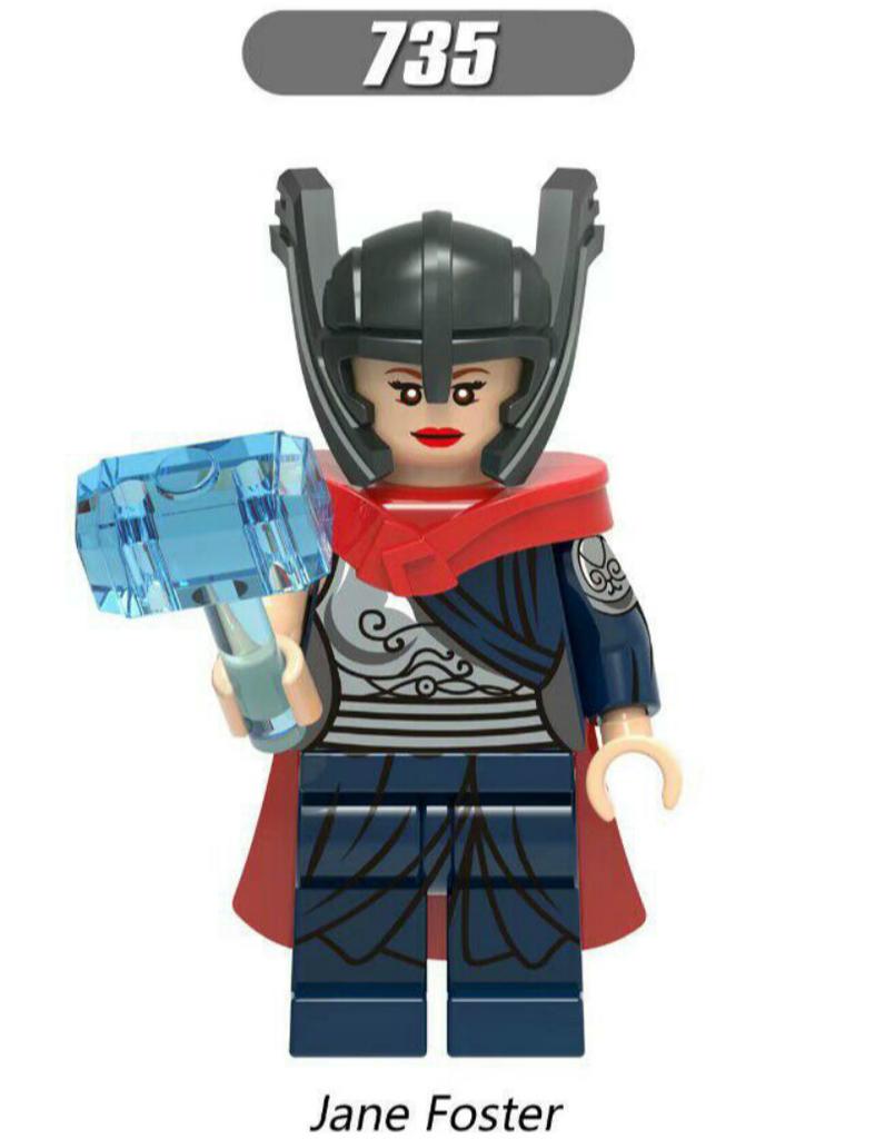 Джейн Фостер Минифигурки Капитан Фэндрал Строительные блоки Детские игрушки X0176