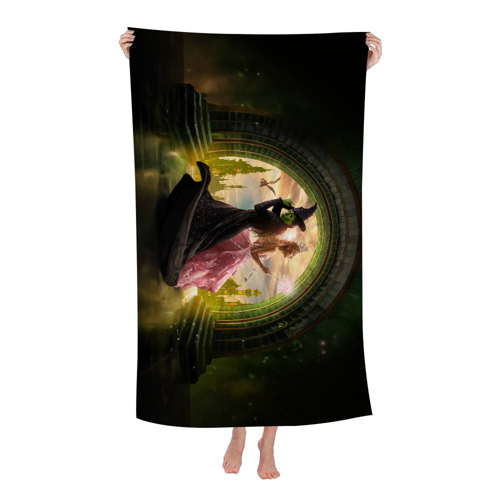 W-wicked Movie Big Microfiber Beach Towels Quick Dry Towel Sand Beach Towels Pool Towel For Travel Swim Pool Yoga